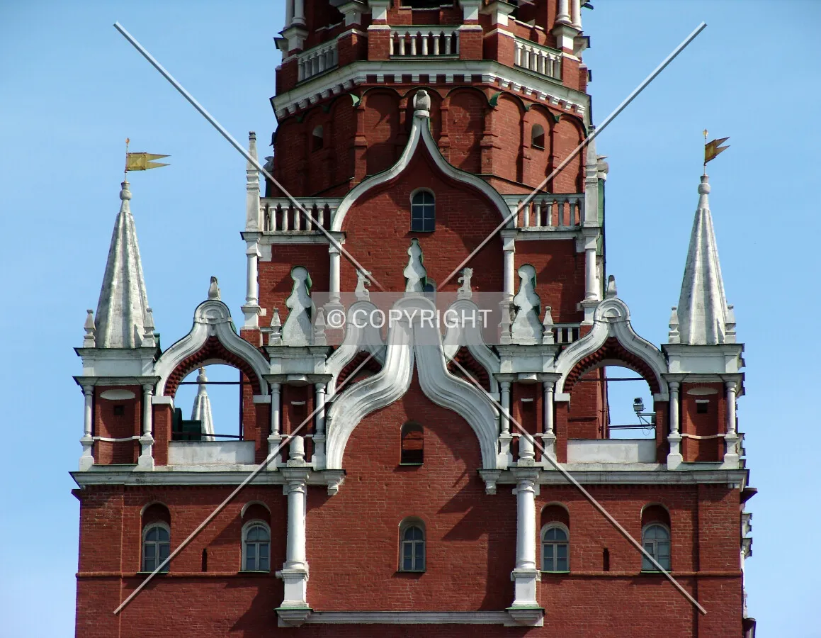 Decoration at the middle part of the tower