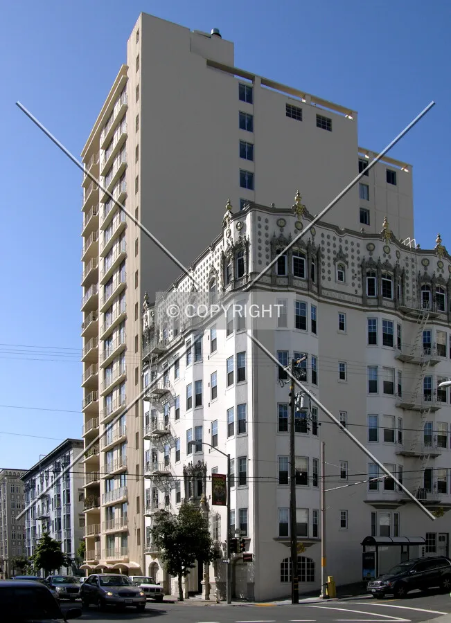 From across Franklin Street to the northeast