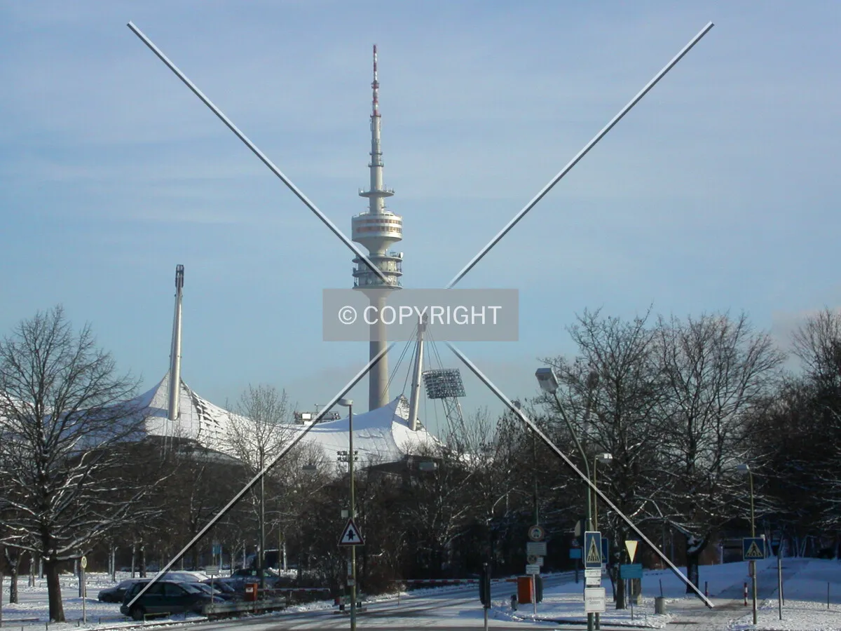 The tower behind the Olympiastadium