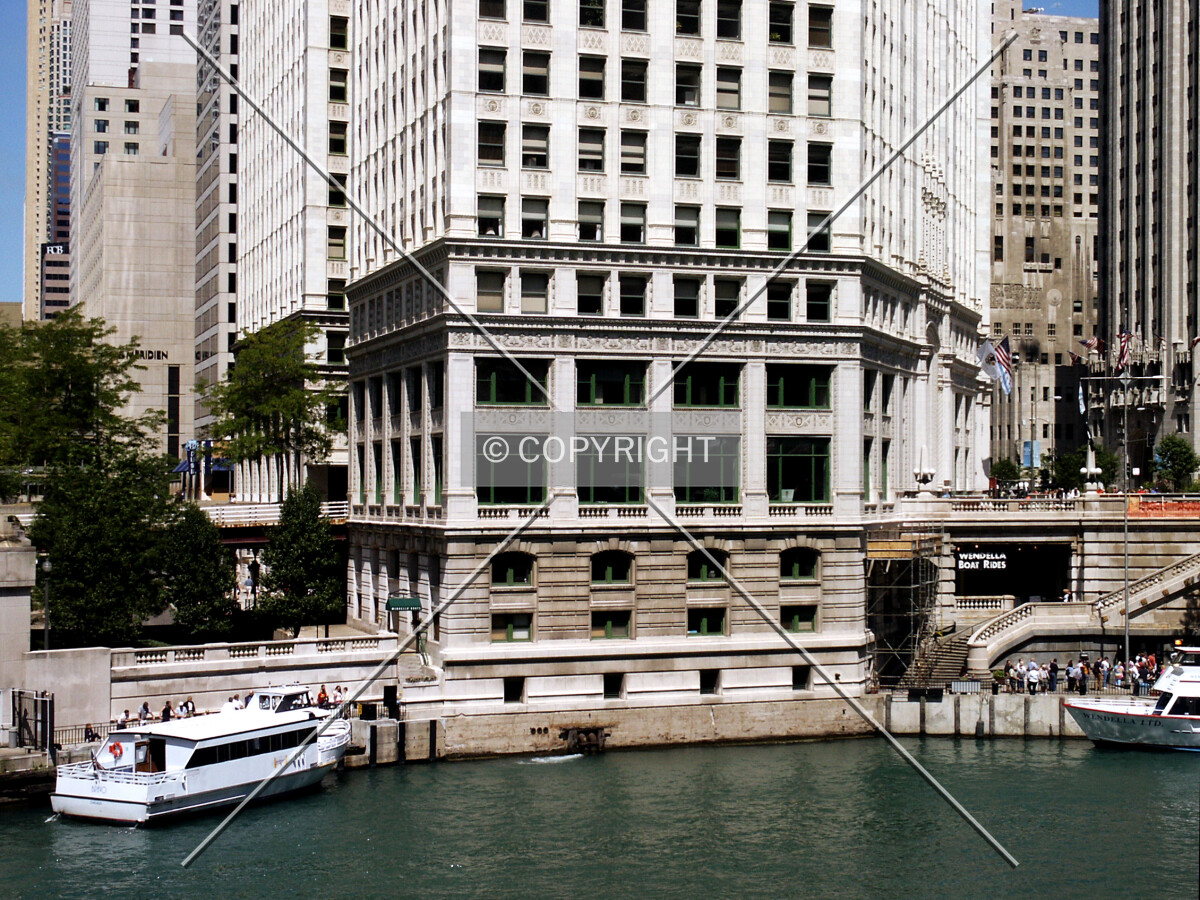 Base from across the Chicago River