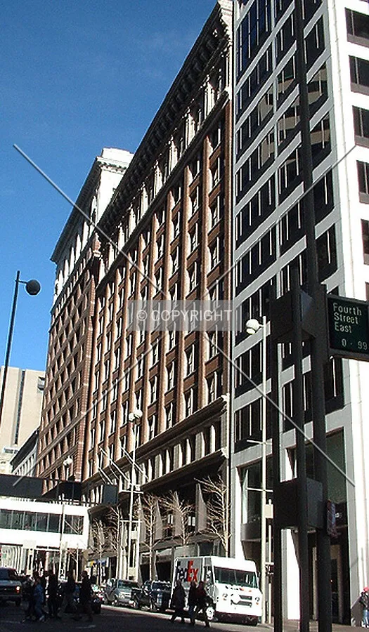 View to the north along Walnut Street