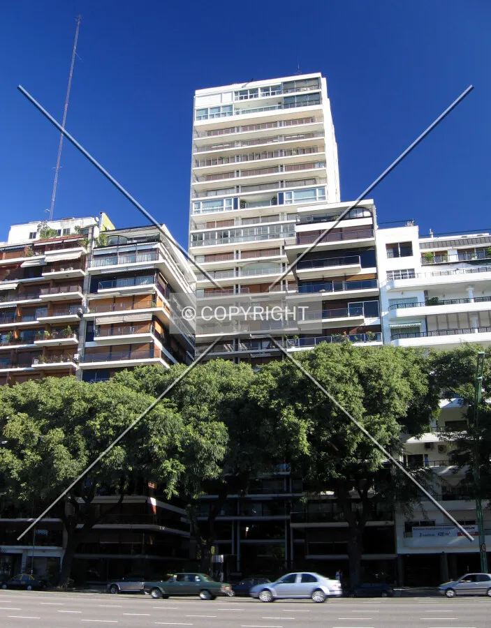 View across Libertador Avenue