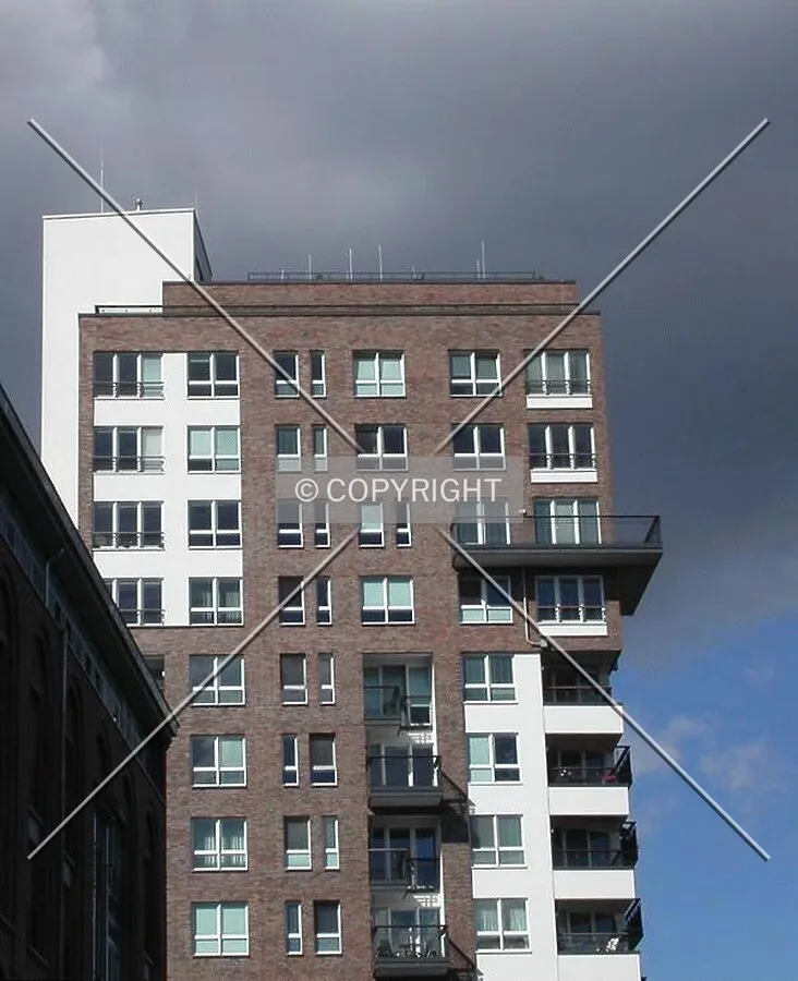 Top floors of the building