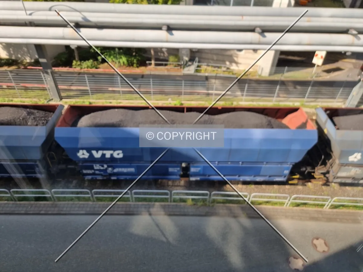 Coal train in Frankfurt