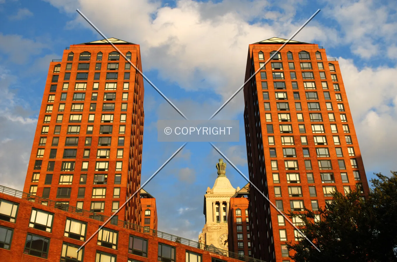 Western towers