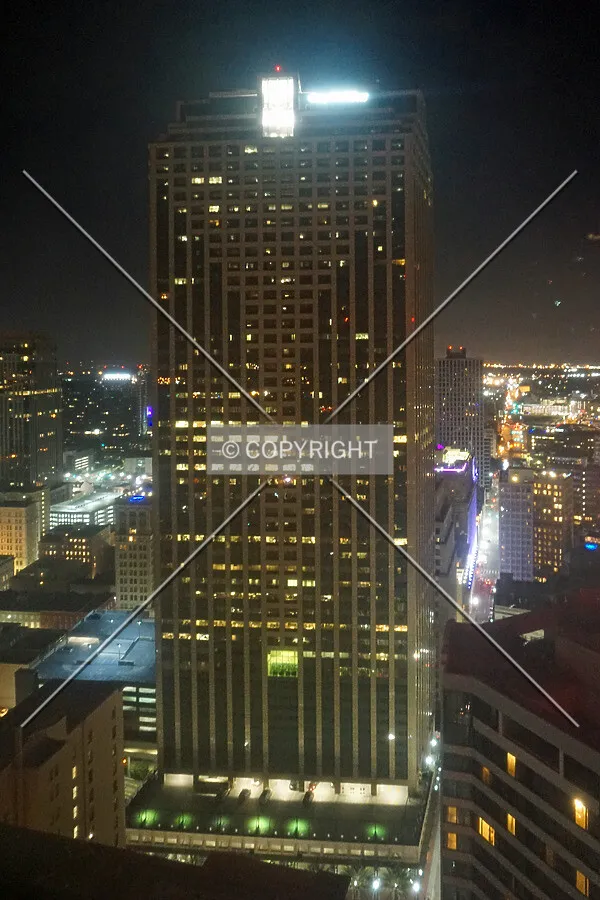 Night view from the Sheraton Hotel to the southeast; August 24, 2016