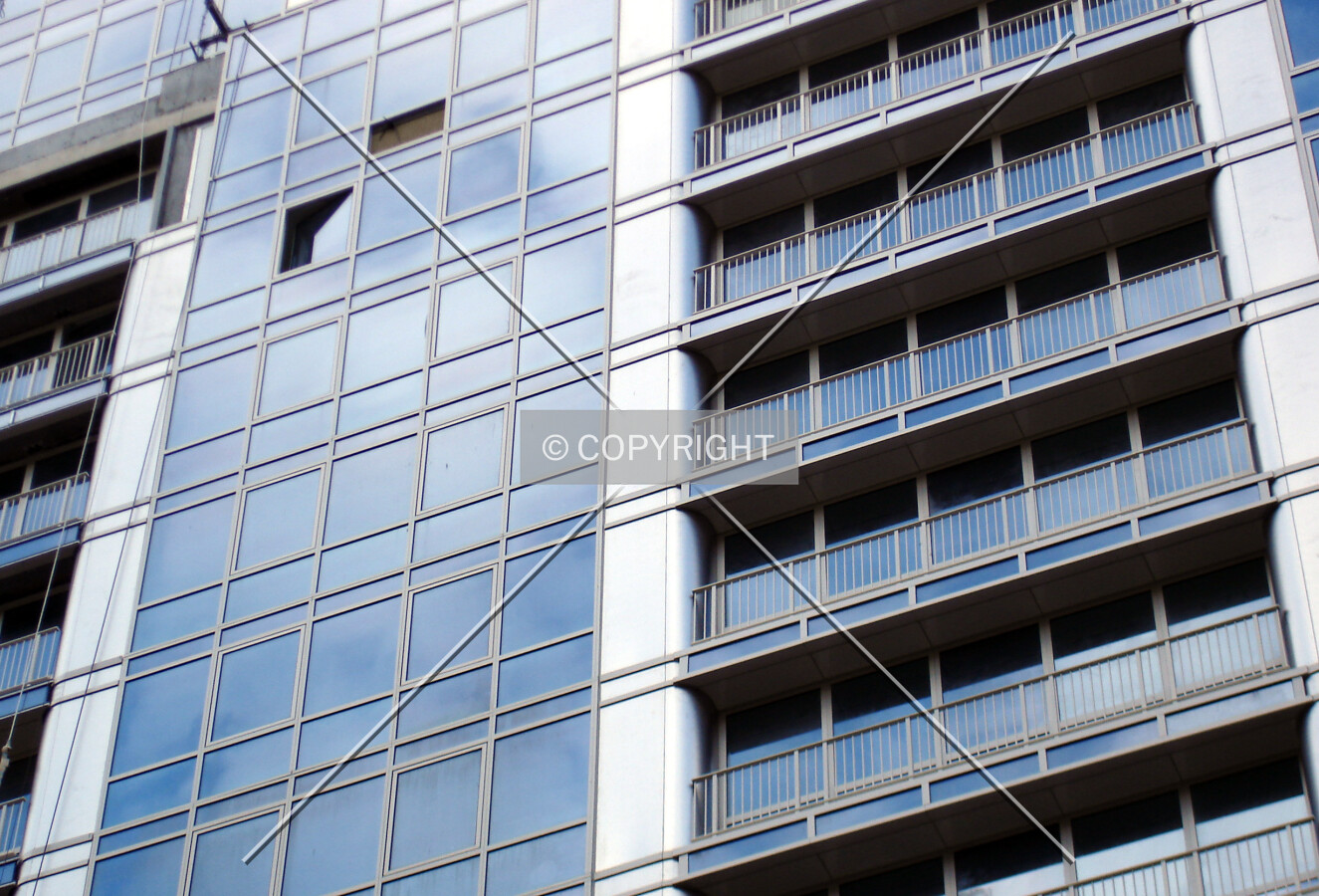 View of the balconies
