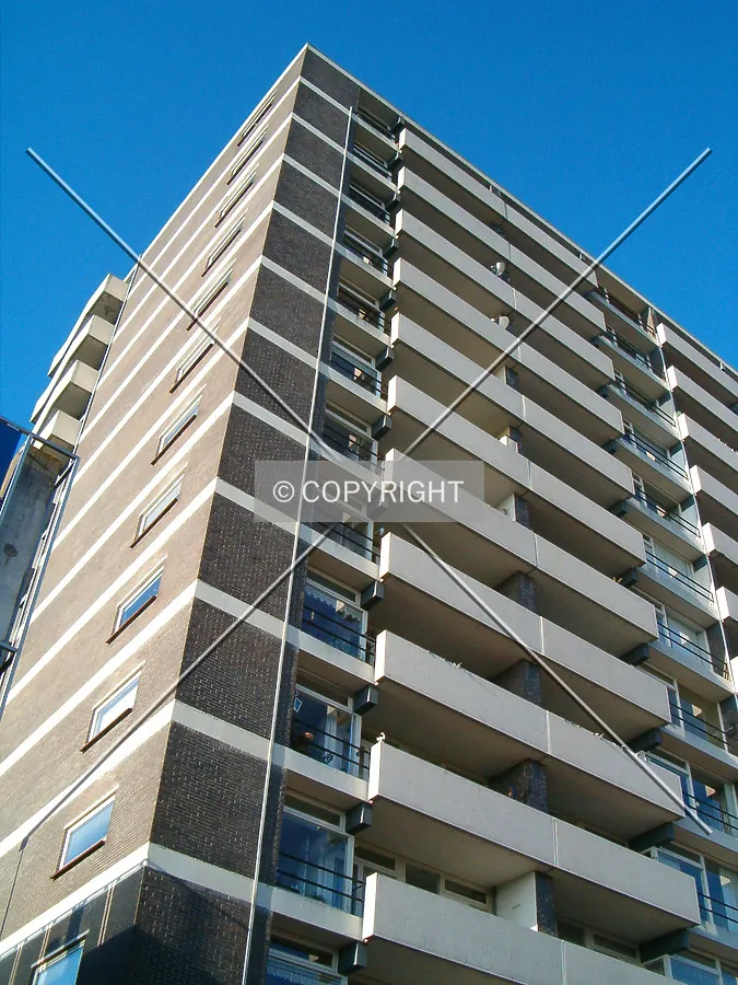 Looking up from the southeast