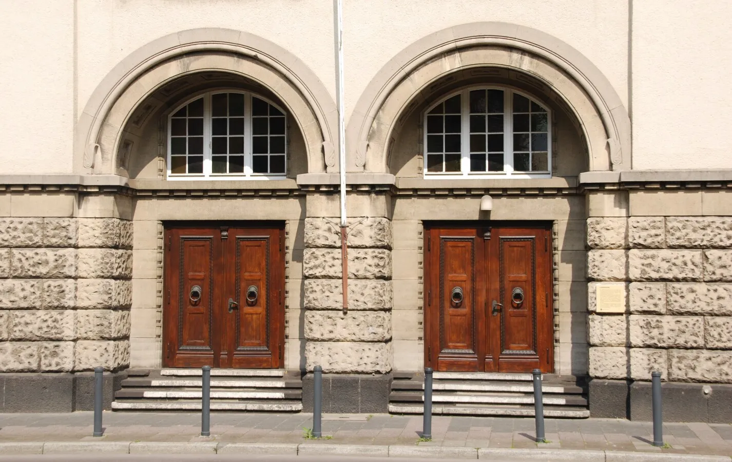 the main entrance