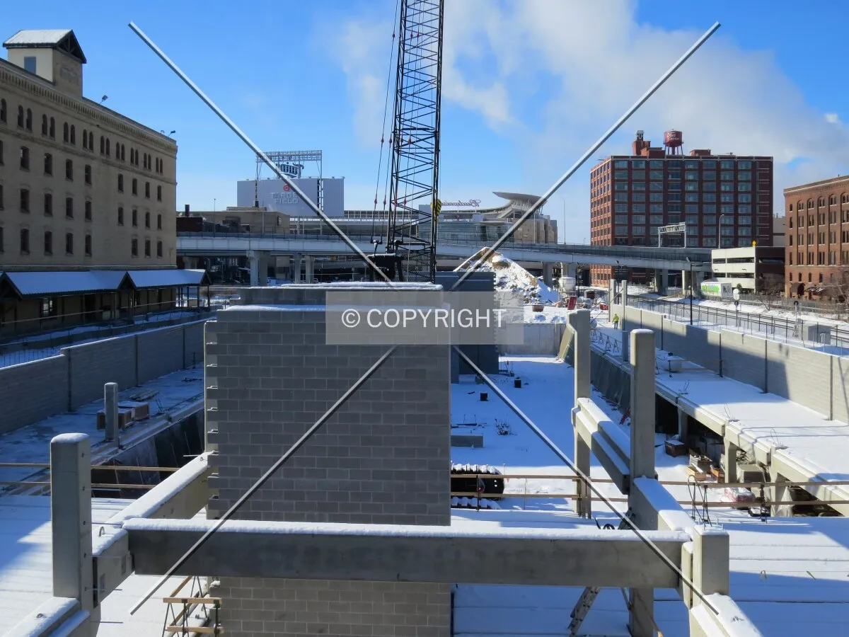 View to the southwest from Washington Avenue North