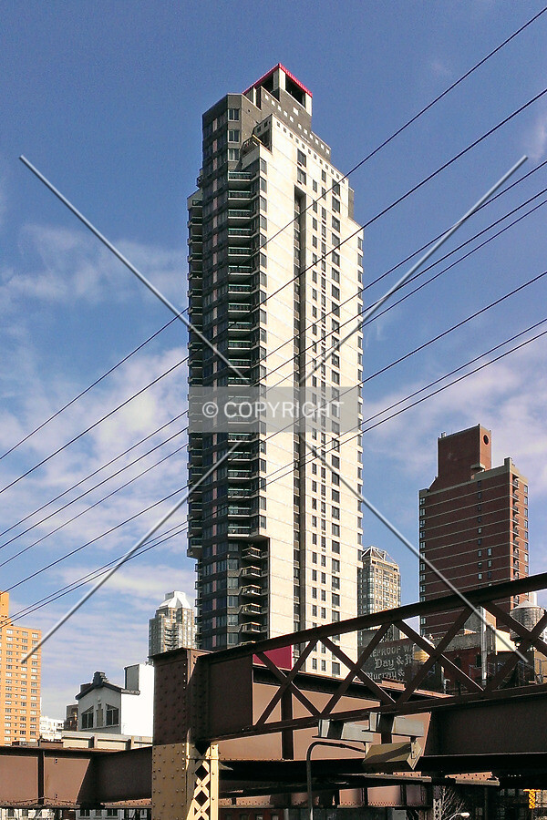 View from the Queensboro Bridge to the southeast; April 25, 2014