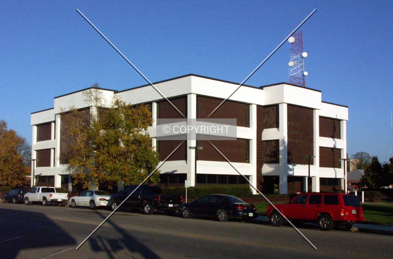 View from the southeast