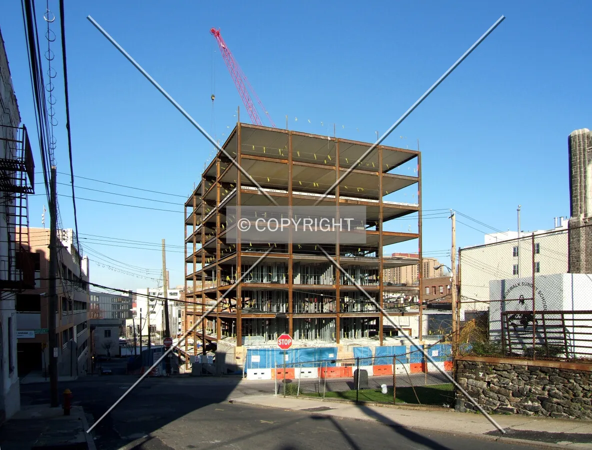 View from the southwest along Hawthorne Avenue