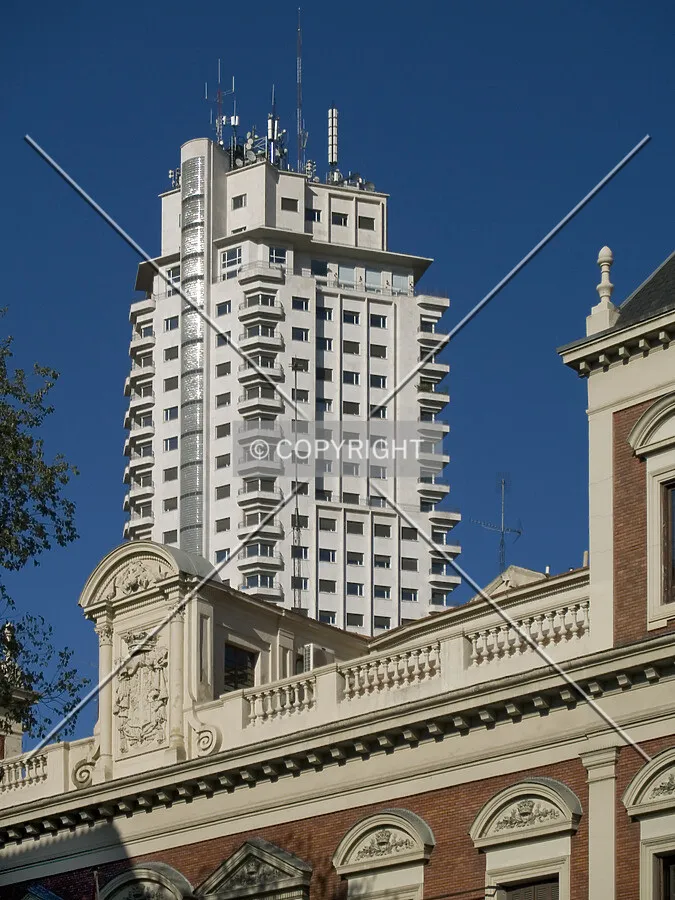 Top floors as seen from the west
