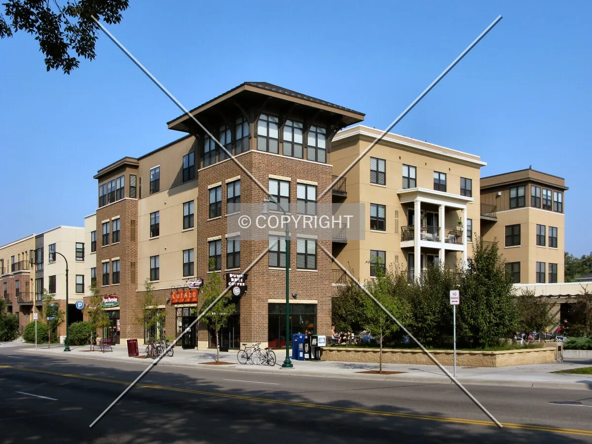 View to the northwest across East Lake Street