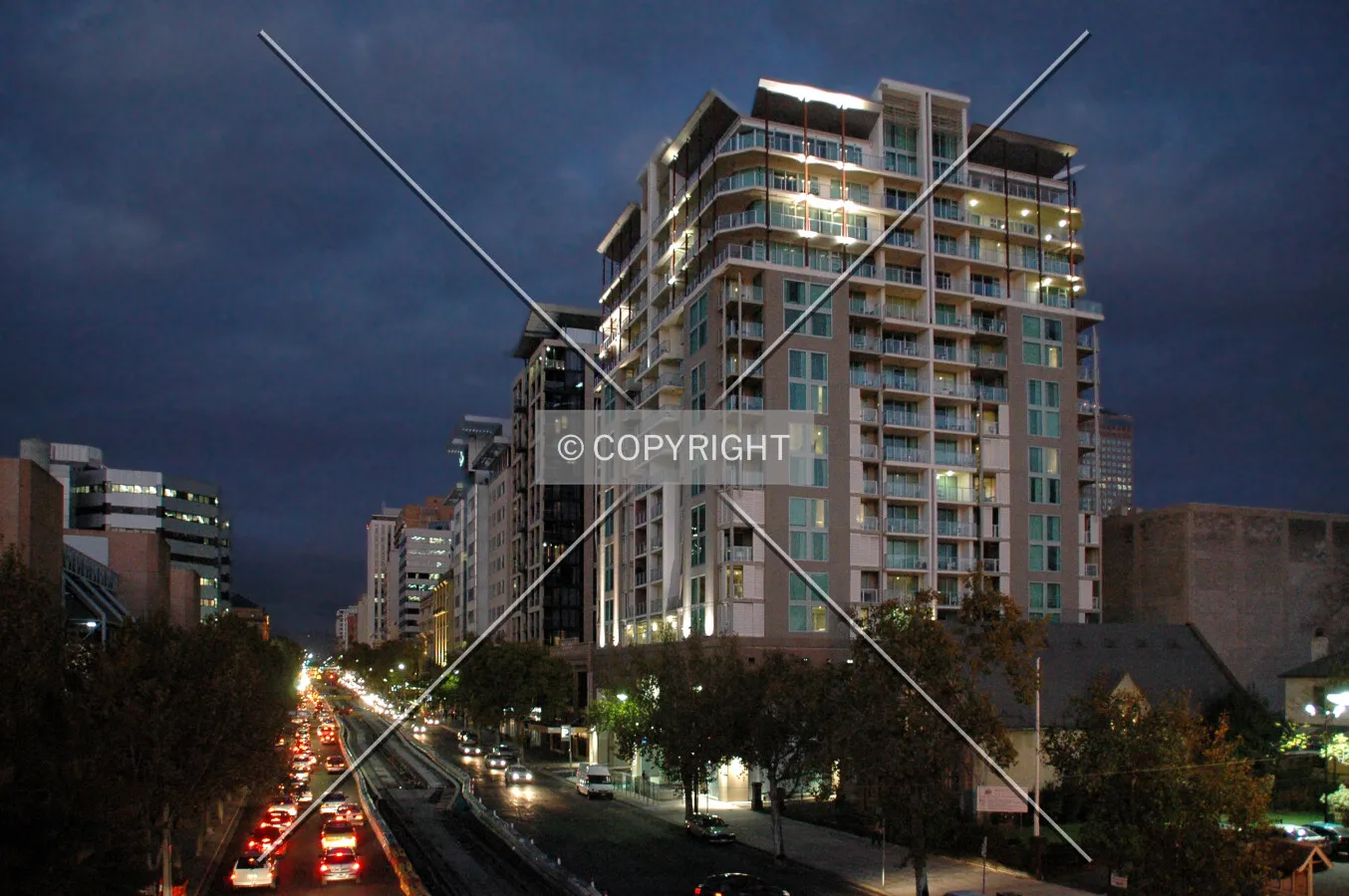 Buildings along North Terrace