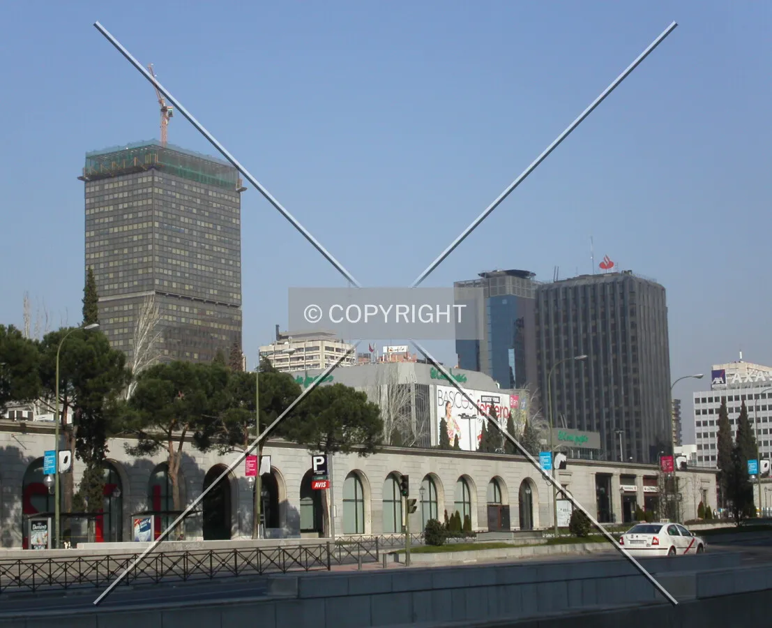 Azca seen from Paseo de la Castellana