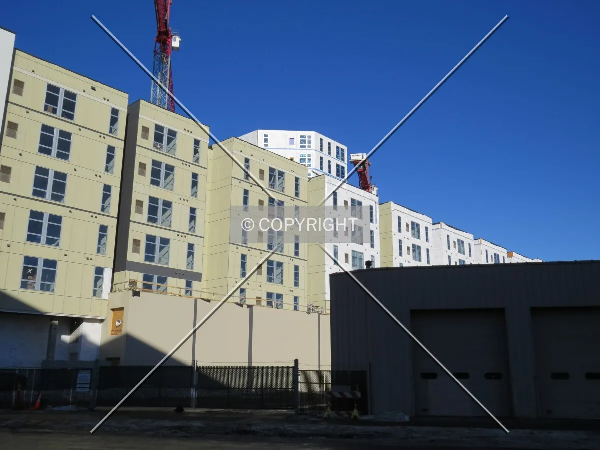 View to the north across Delaware Street SE
