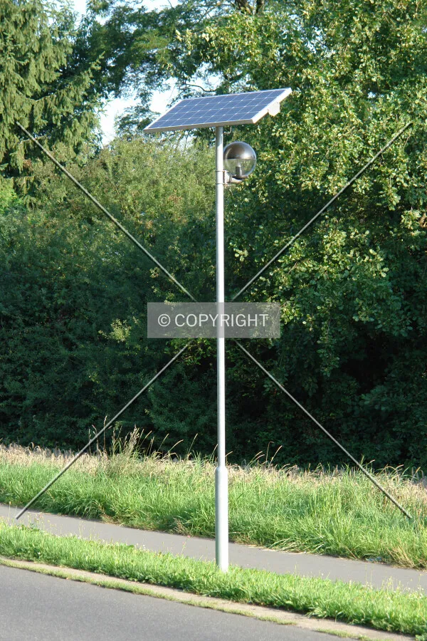 A solar street lamp