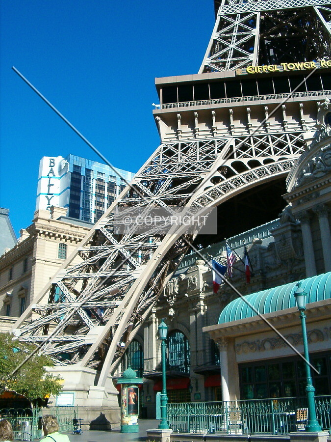 The base from Las Vegas Boulevard