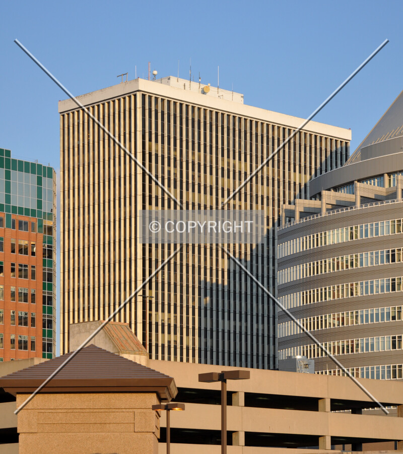 Distant view of upper floors