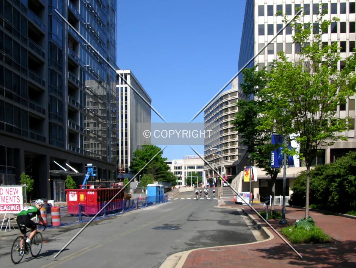 From Crystal Drive to the east