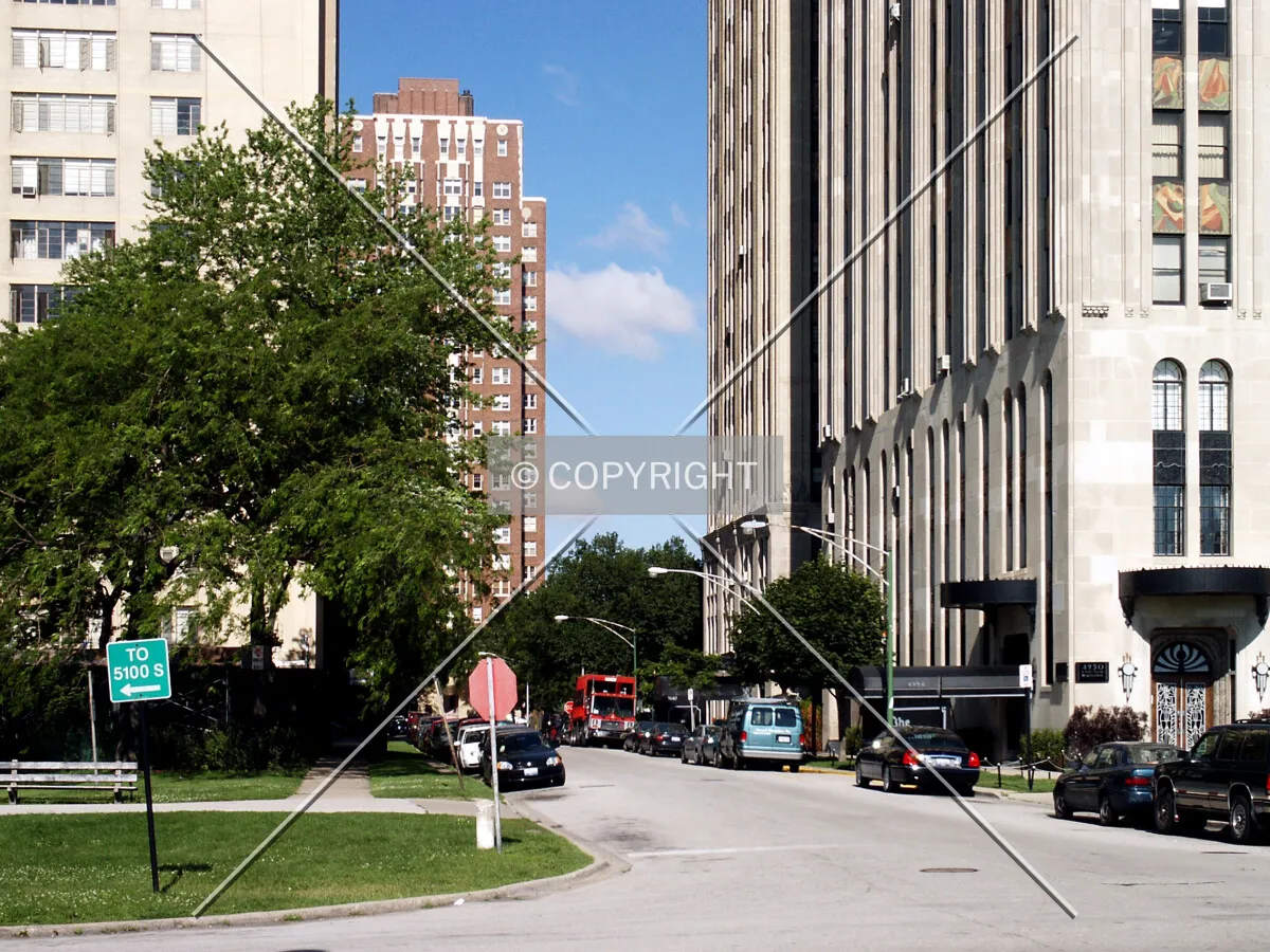 Looking east from Chicago Beach Drive