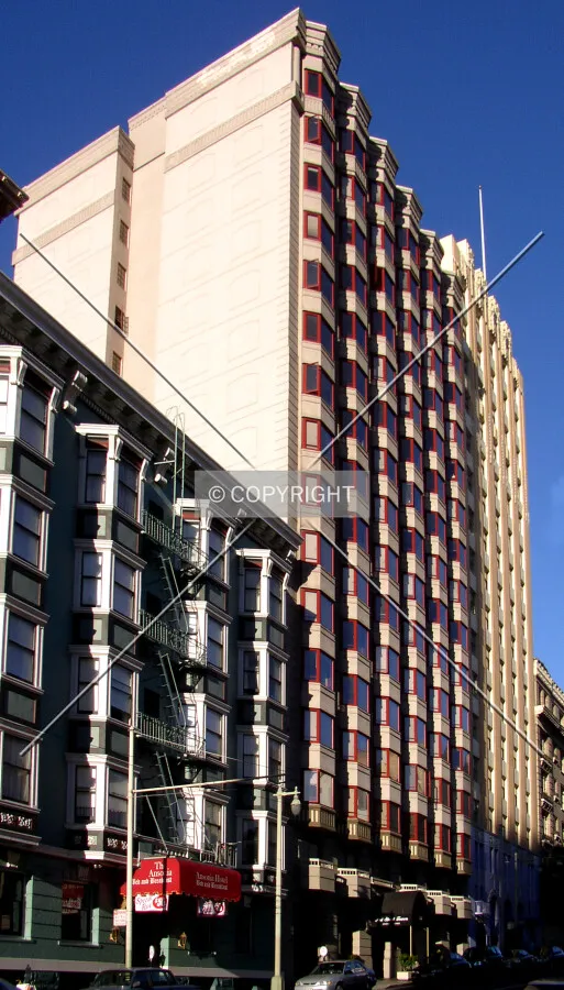 Looking west from Post Street