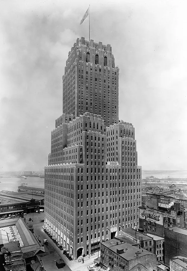 Vintage view from the southeast