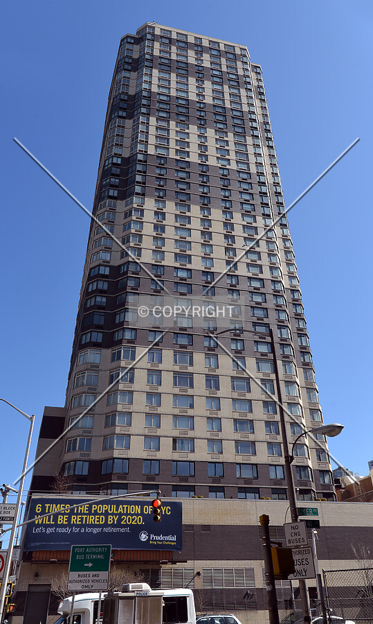 View from the southwest on 41st Street