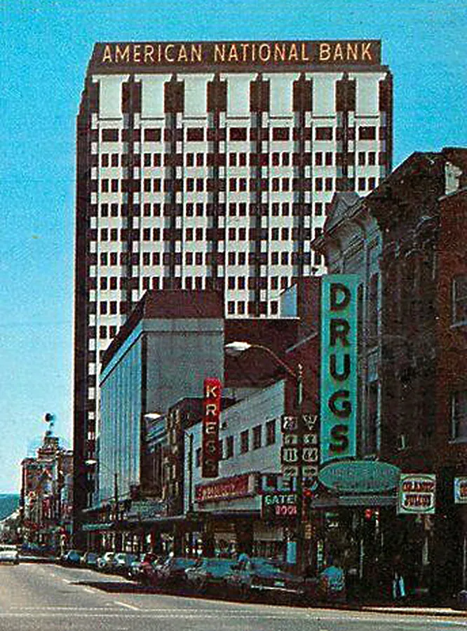 Vintage view from the southwest