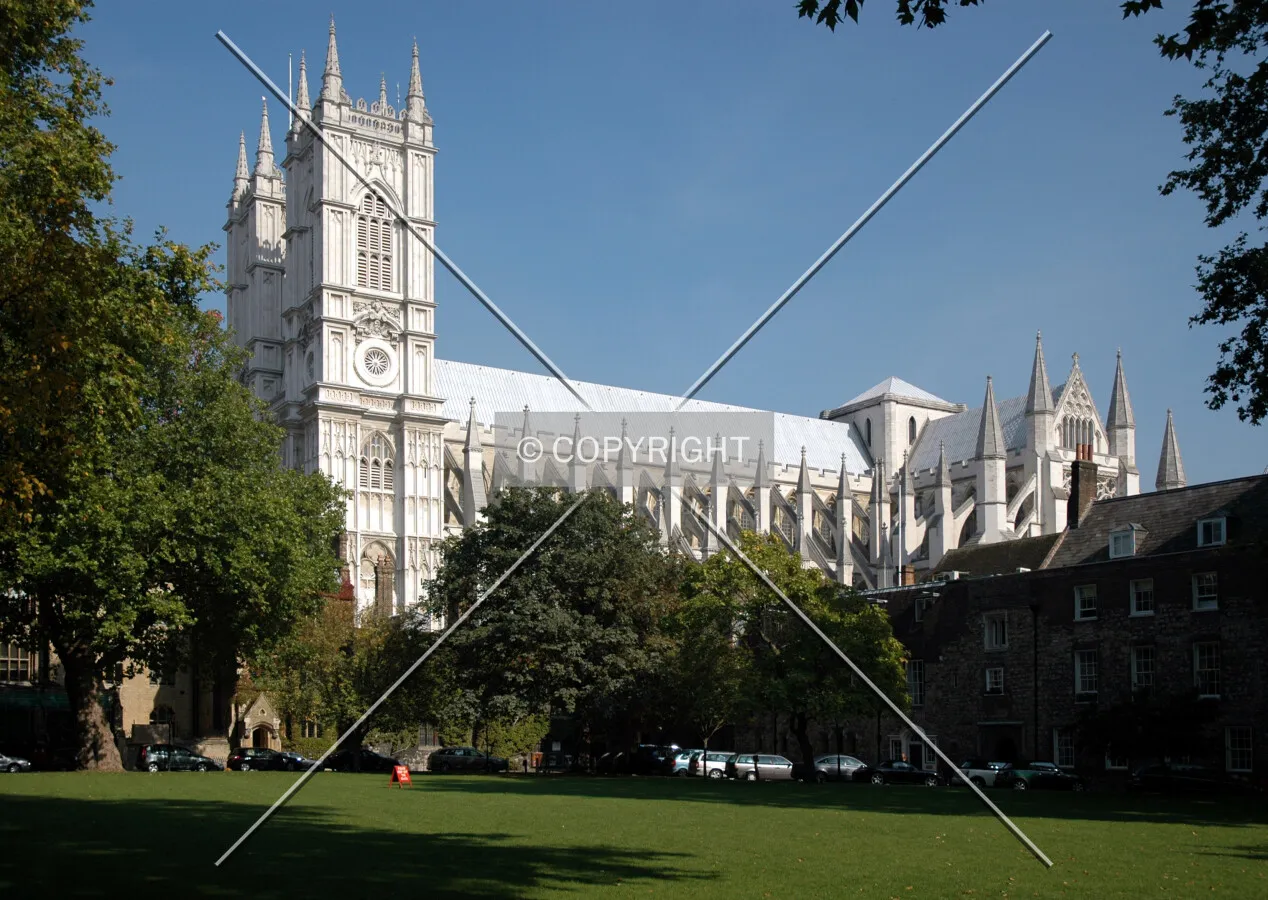 The Abbey in all its glory from Dean's Yard