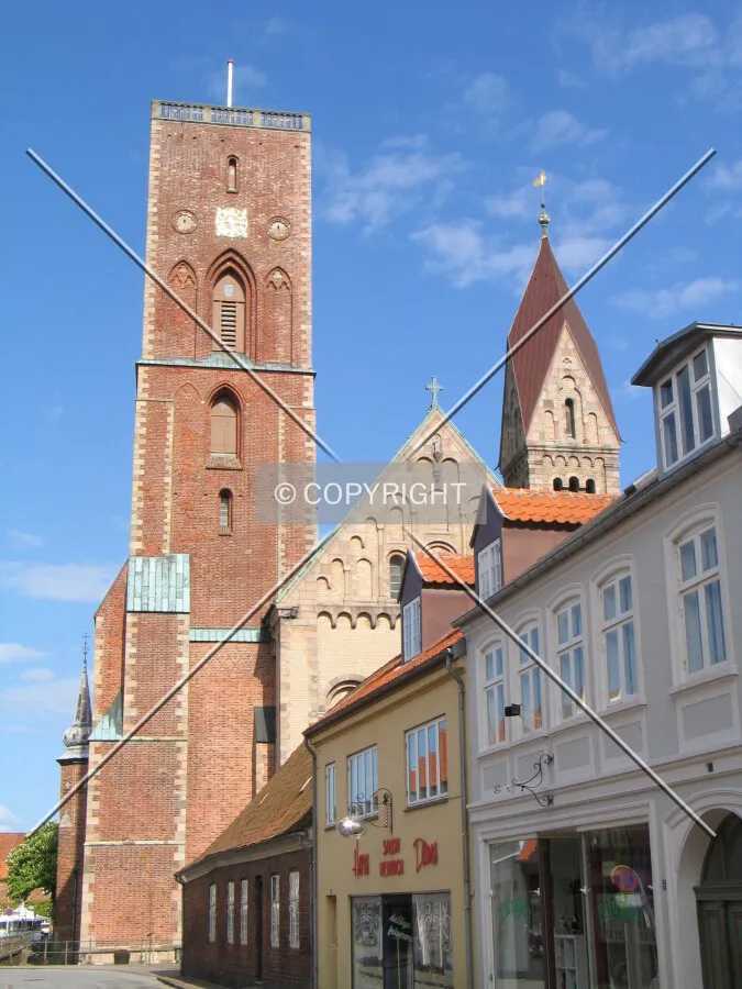 View from the west of the two tallest towers