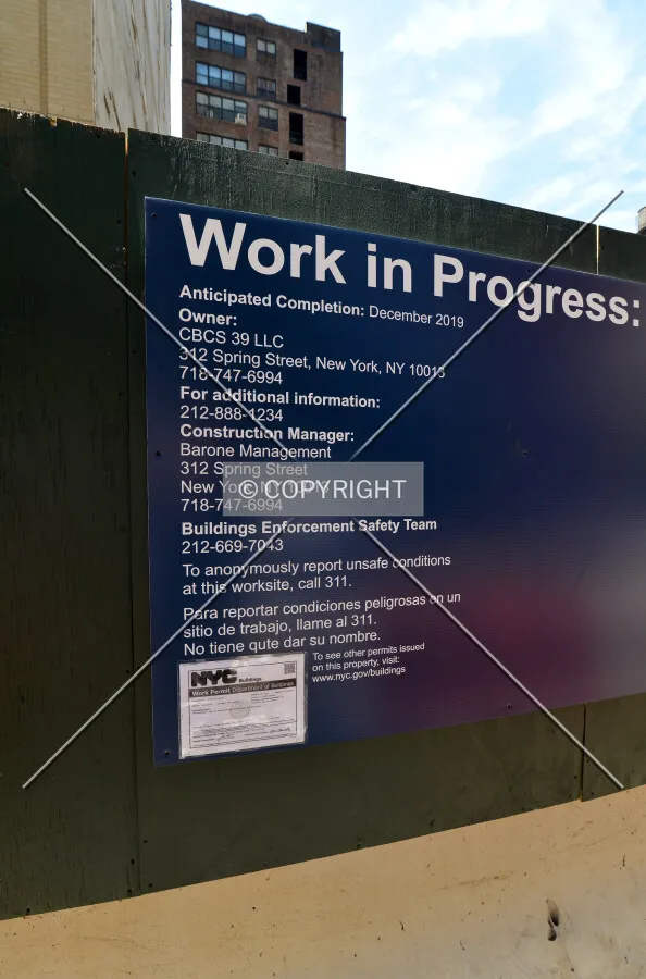Construction sign