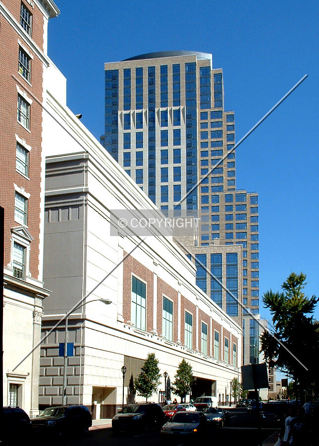 View from the southwest along Martine Avenue