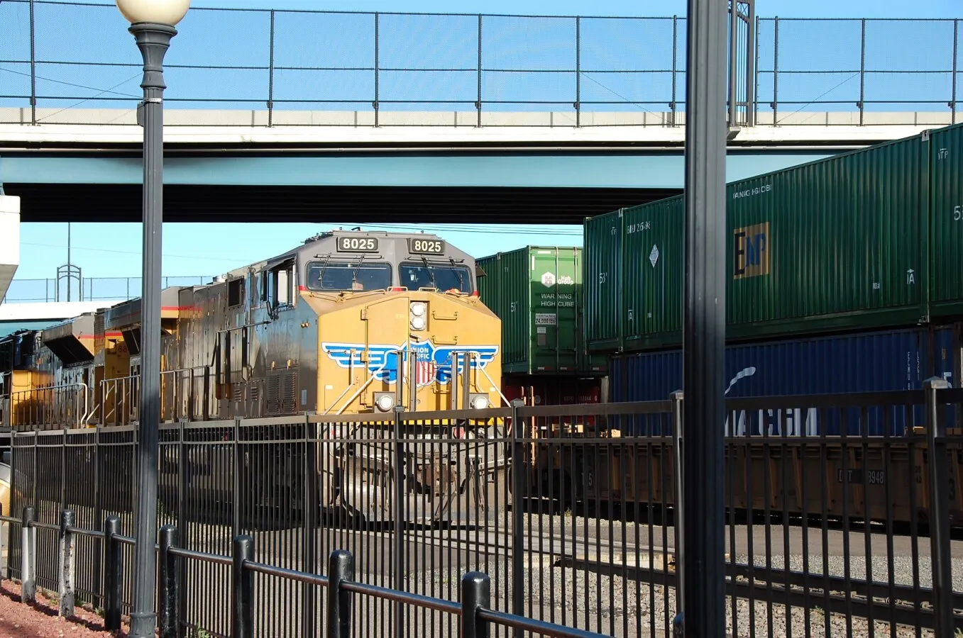Train activity in the Cheyenne railyard