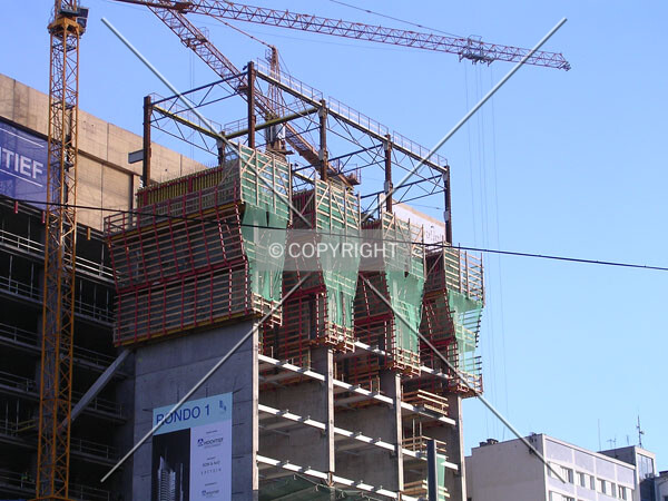 External towers rising