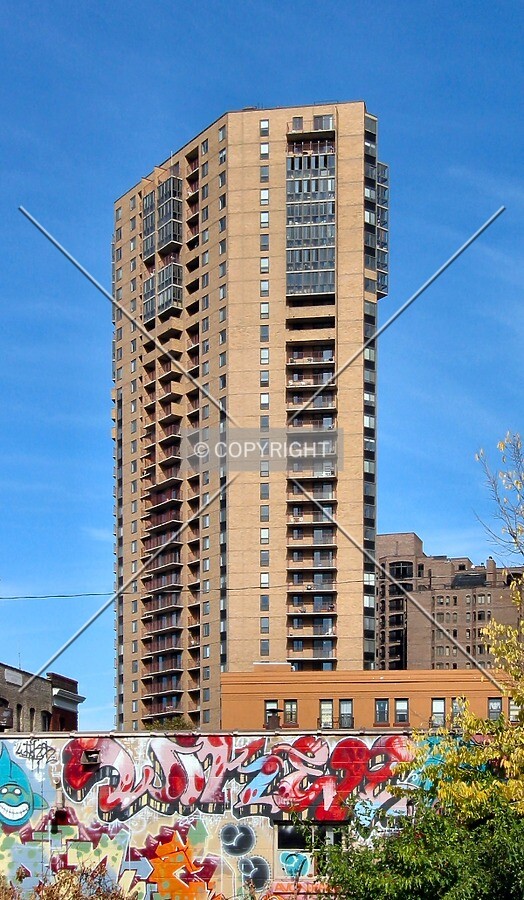 View to the north from West 14th Street