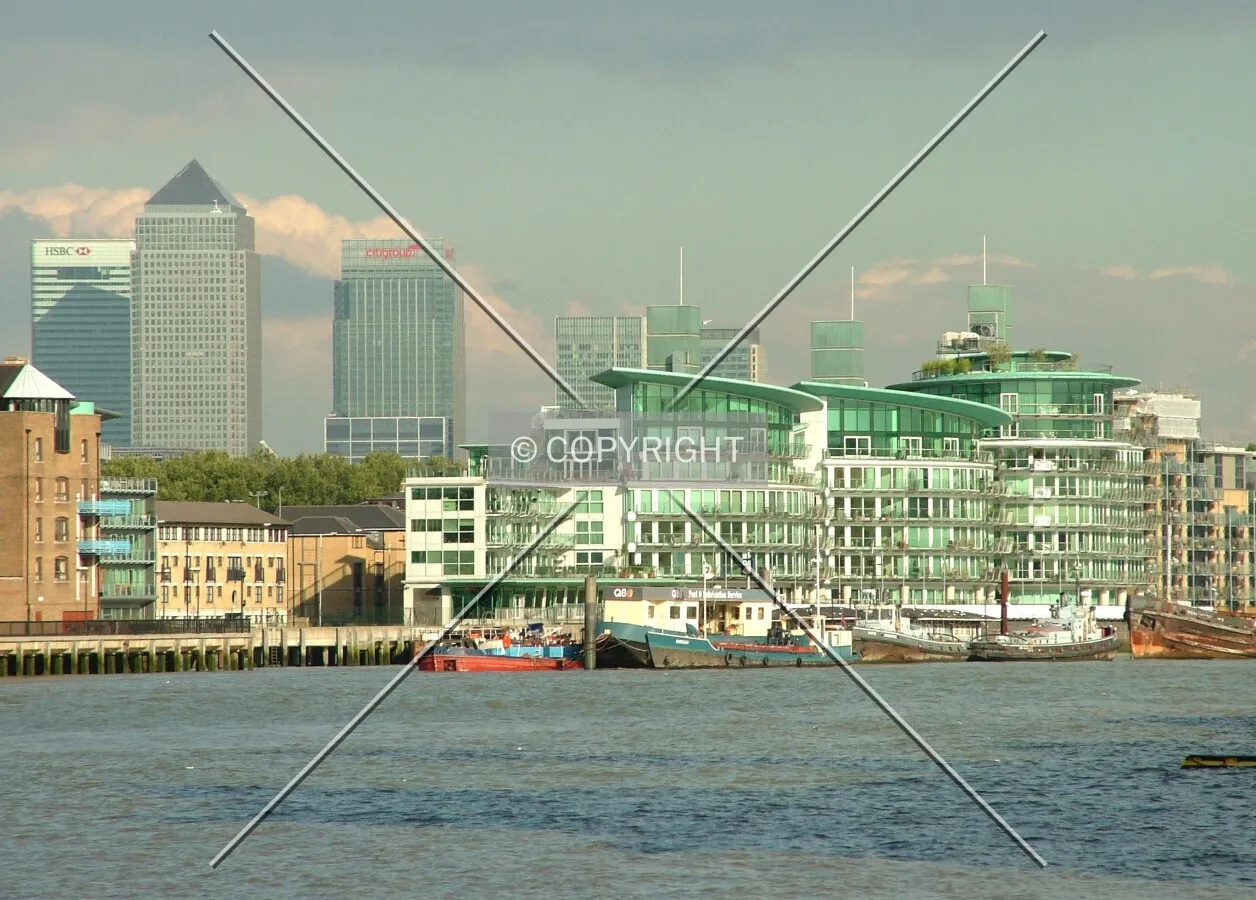 Docklands/Wapping skyline as seen from Tower Bridge
