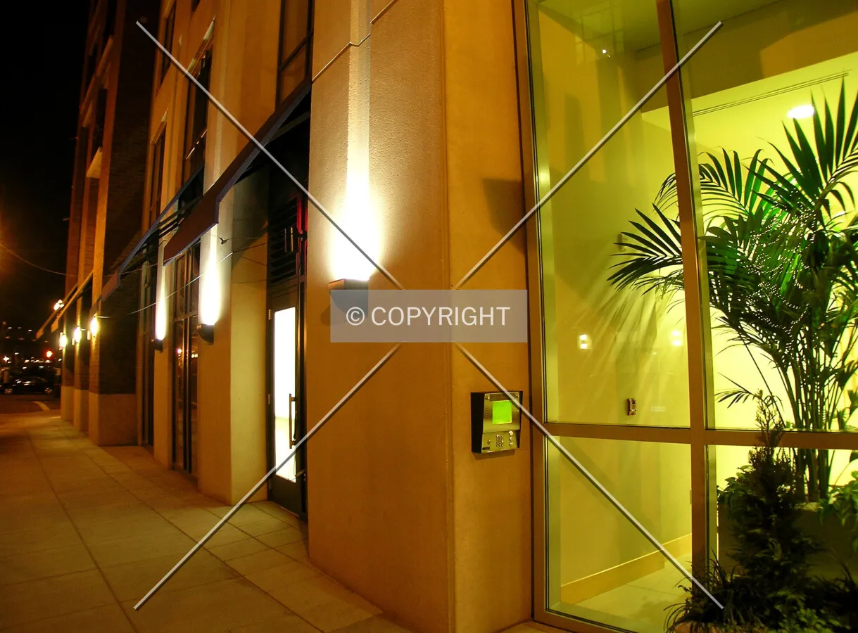 Detail of the outside lighting