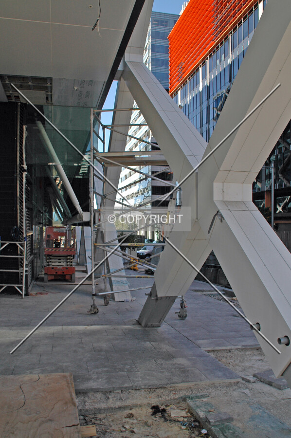 Beneath the southeast corner