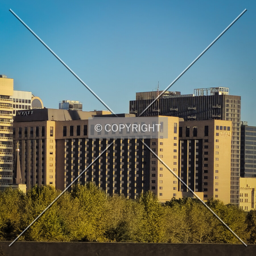 Distant view from the southeast; October 19, 2024