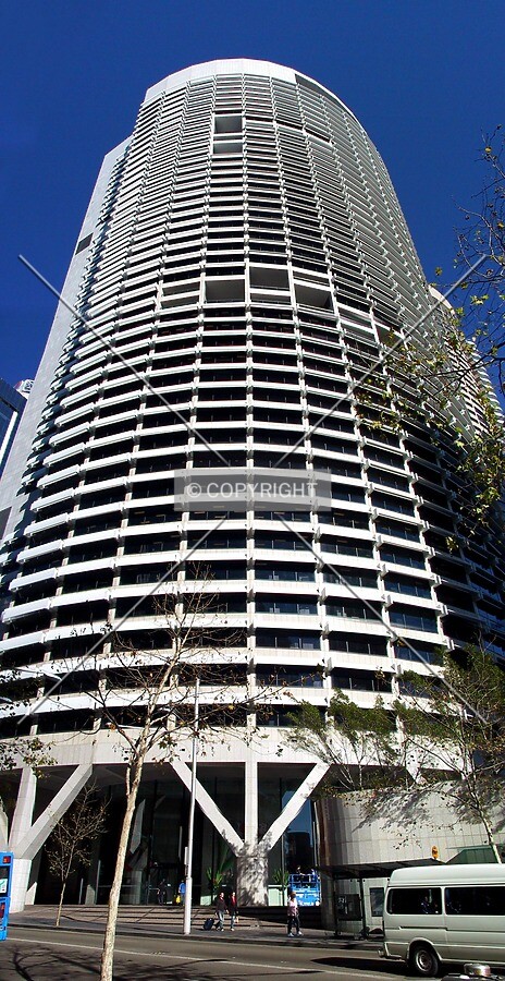 Looking up from George Street