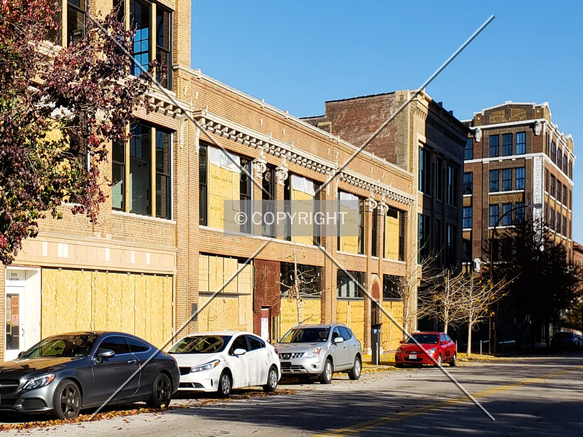 View from the southwest during renovation; November 10, 2018