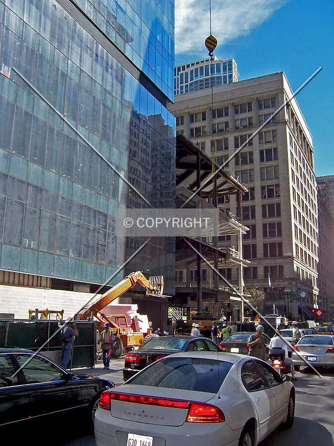 Looking east along Washington Street