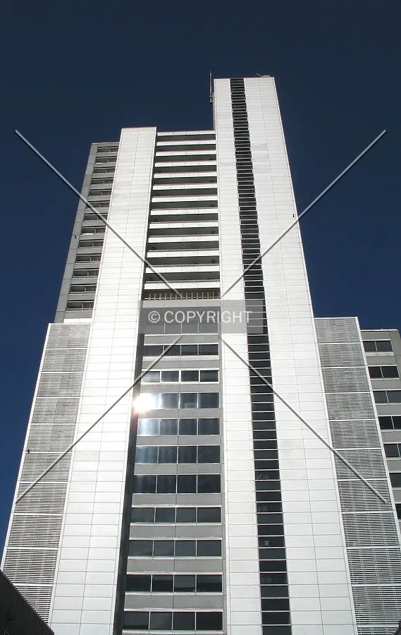 Looking up from the south