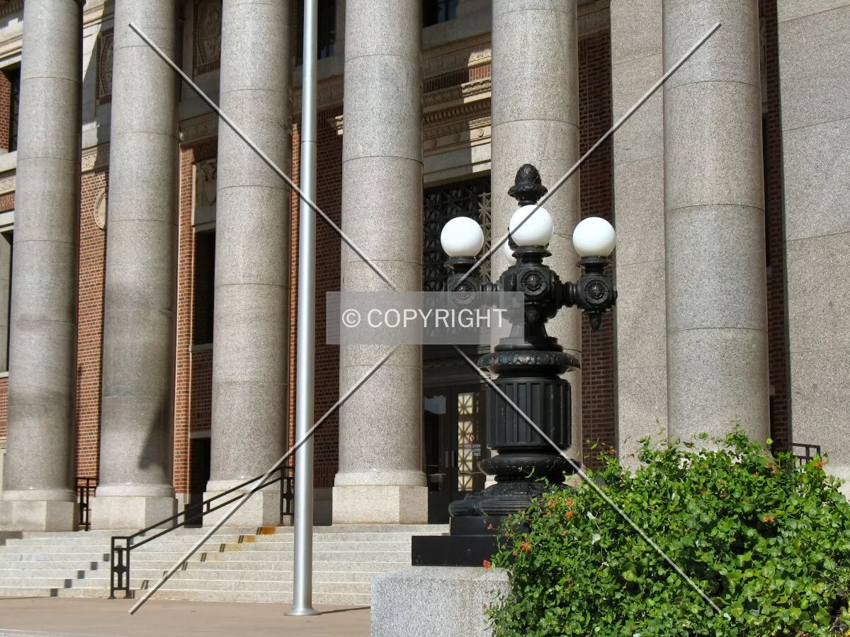 Columns at the south entrance
