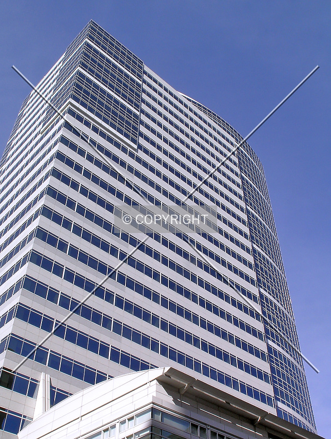 Looking up the eastern facade
