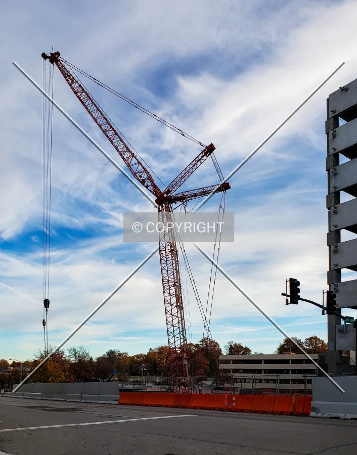 View from the northwest during construction; November 24, 2018
