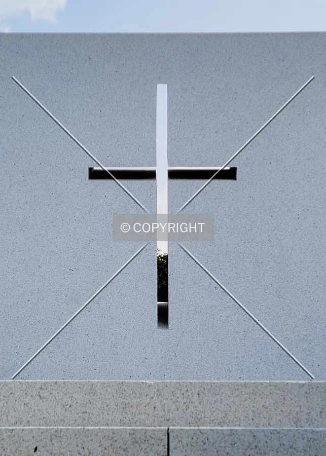 Cross at the top of the staircase; August 1, 2021